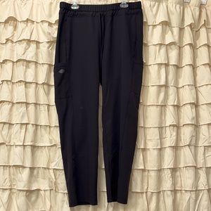 Large black Dickies scrub pants